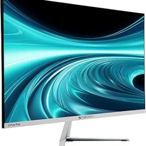 FRONTECH 24 INCH | UITIMA SERIMA CURVED LED MONITER | Full HD 1080p,Slim REFRESH RATE 120HZ, 1800R CURVE|  BEZEL LESS DESIGN TRIPL PORTS- HDMI , VGA & TYPE-C PORT(MON-0077,WHITE)
